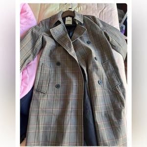Sandro Plaid Print Coat - Brand New without Tag